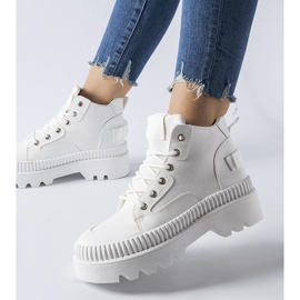 Inna Zapatillas blancas con plataforma alta Grotta. blanco 1