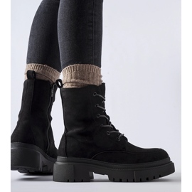 Zapatillas negras con suela Riel masiva. negro 2