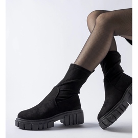 Botas sin cordones Montefusco de ante ecológico negras negro 1