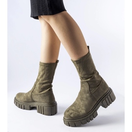 Botín slip-on Montefusco ante ecológico verde 2