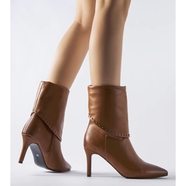 Botas aislantes marrones con tacón alto Cipresso marrón 1 Botas aislantes marrones con tacón alto Cipresso marrón 1