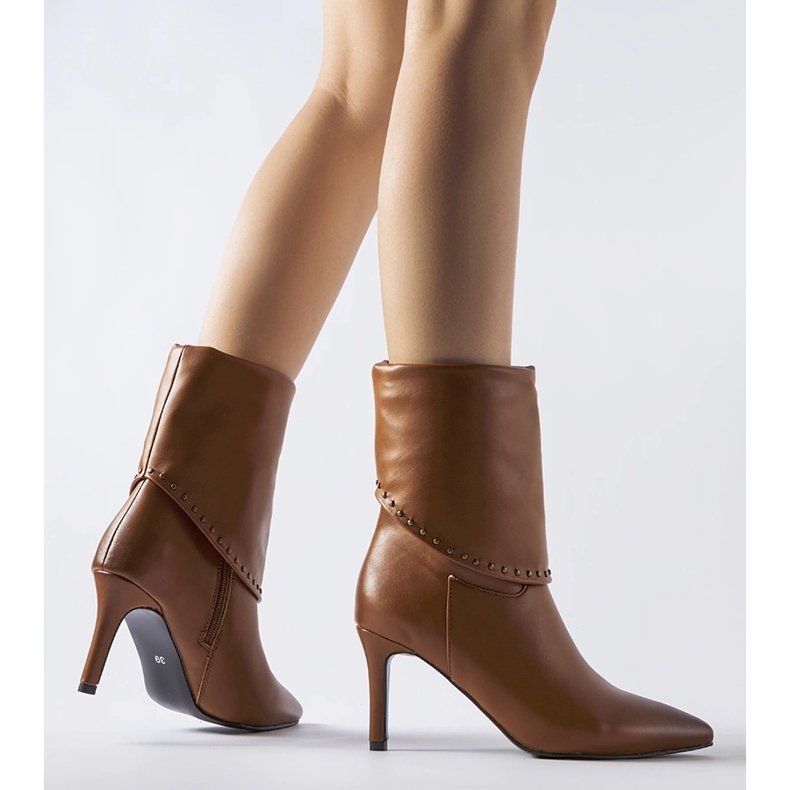 Botas aislantes marrones con tacón alto Cipresso marrón 1