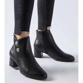 Botas aislantes negras con tacón bajo de Guido negro 2