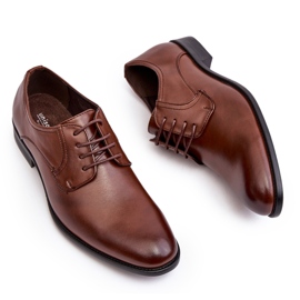 Zapatos de piel Harene de hombre de color marrón 5