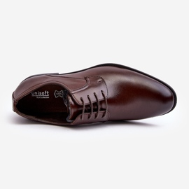 Zapatos de piel para hombre Harene marrón oscuro 2