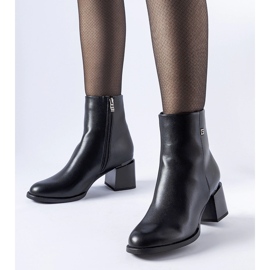 Botines de tacón Fleurette aislantes negros 1