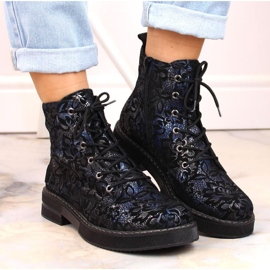Botas cómodas de piel con aislamiento Rieker W RKR637 multicolor 3