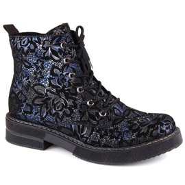 Botas cómodas de piel con aislamiento Rieker W RKR637 multicolor 4