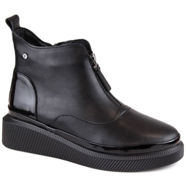 Botines de piel con aislamiento y cremallera Filippo W PAW483 negro 1