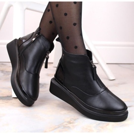 Botines de piel con aislamiento y cremallera Filippo W PAW483 negro 2