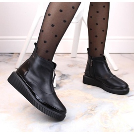 Botines de piel con aislamiento y cremallera Filippo W PAW483 negro 3