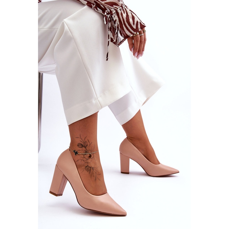 Diamantique Salón Tacón Clásico Nude Odessa beige 4