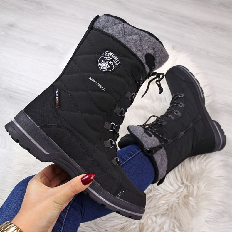 Botas de nieve impermeables American Club W AM516A negro 1