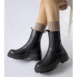 Botines Bethesda negros ligeramente aislados 1