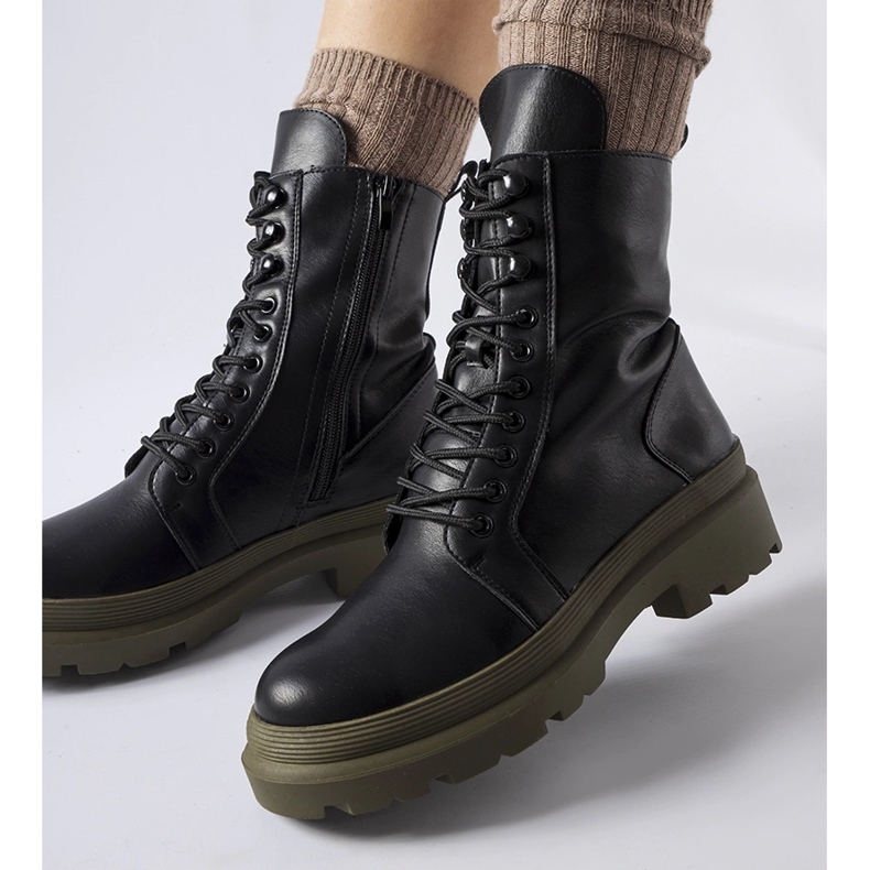 Zapatillas negras con suela Quennie de colores. negro 1 Zapatillas negras con suela Quennie de colores. negro 1