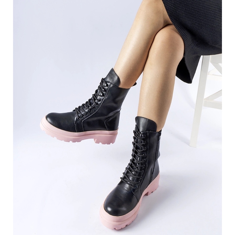 Zapatillas negras con suela Quennie de colores. negro 1