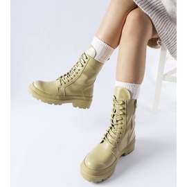 Botas planas verdes con protector Zacharie 1 Botas planas verdes con protector Zacharie 1