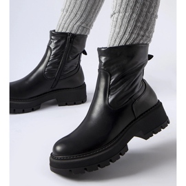 Botines negros con parte superior decorativa de Garrett 2