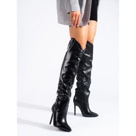Botas de mujer Shelovet de tacón en color negro 1