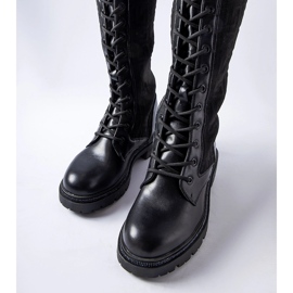 Botas calcetín negras con pedrería Pierina negro 2