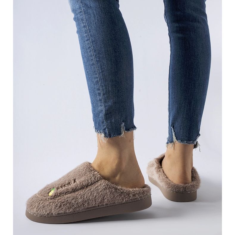 Pantuflas Collinsville marrones cálidas marrón 1