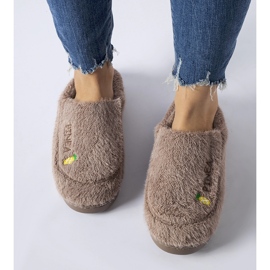 Pantuflas Collinsville marrones cálidas marrón 2