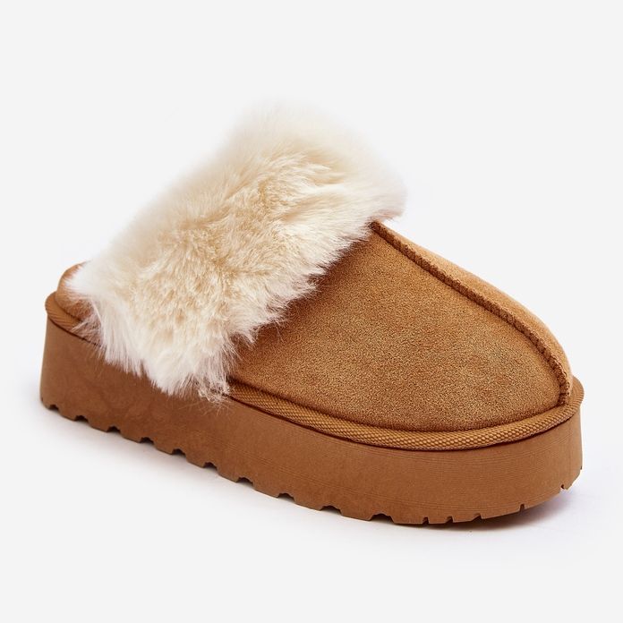 Botas de nieve para mujer con plataforma Phiniopis camel marrón 1