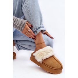 Botas de nieve para mujer con plataforma Phiniopis camel marrón 6