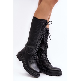 Botas por encima de la rodilla, negro Idandrou 1