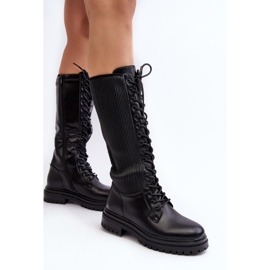 Botas por encima de la rodilla, negro Idandrou 4