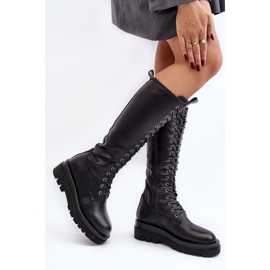 Botas por encima de la rodilla con aislamiento para mujer, Lliclies negros 2