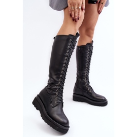 Botas por encima de la rodilla con aislamiento para mujer, Lliclies negros 3