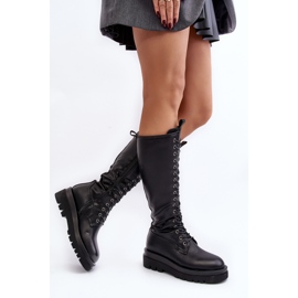 Botas por encima de la rodilla con aislamiento para mujer, Lliclies negros 4