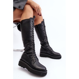 Botas por encima de la rodilla con aislamiento para mujer, Lliclies negros 6