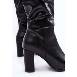 Botas hasta la rodilla de mujer con tacón alto negro Fiminna 8