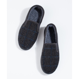 Cómodas zapatillas de hombre de Shelovet gris 2