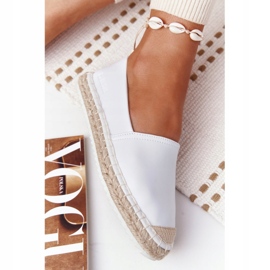 Alpargatas De Piel Con Suela Trenzada Big Star HH274506 Blanco 2