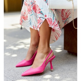 Zapatos de tacón rosas de Quirico rosado 3