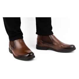 Olivier Botas sin cordones con aislamiento para hombre cuero 925MA marrón 10