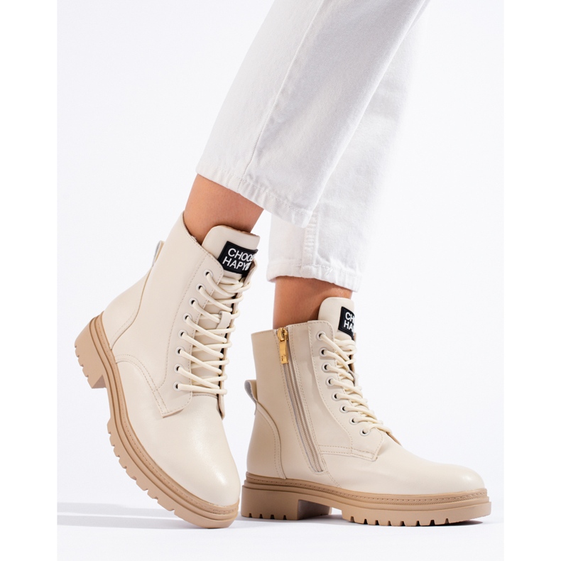 W. Potocki Pantalón obrero de mujer beige de Potocki 1