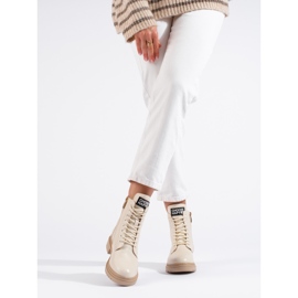 W. Potocki Pantalón obrero de mujer beige de Potocki 3