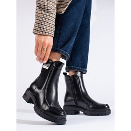 W. Potocki Botas Chelsea de mujer Potocki negras negro 1