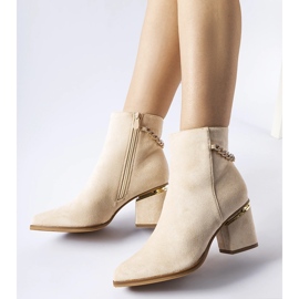 Botines Hiney aislantes beige 1
