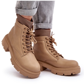 Botas De Mujer Con Calcetines Beige Rivella 10