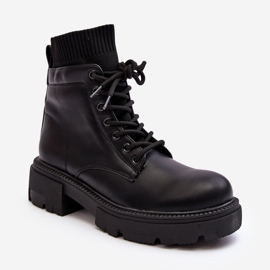 Botas De Mujer Con Calcetín Negro Rivella 3