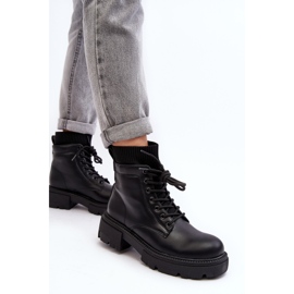 Botas De Mujer Con Calcetín Negro Rivella 8