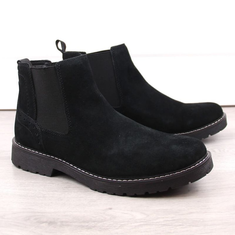 Filippo M PAW499A botines Chelsea sin cordones de cuero negro 1
