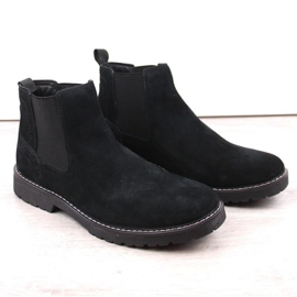 Filippo M PAW499A botines Chelsea sin cordones de cuero negro 2