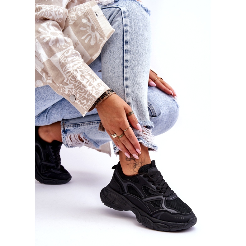 Deportivas negras mujer negro 4