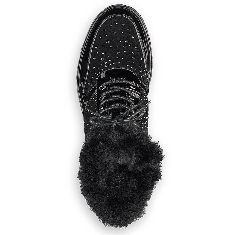 Botas de cuero con aislamiento de cuero negro Rieker 93312-00 en la plataforma 2